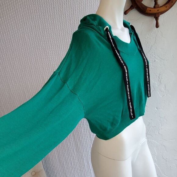Divided green Cropped hoddie M - Picture 5 of 8
